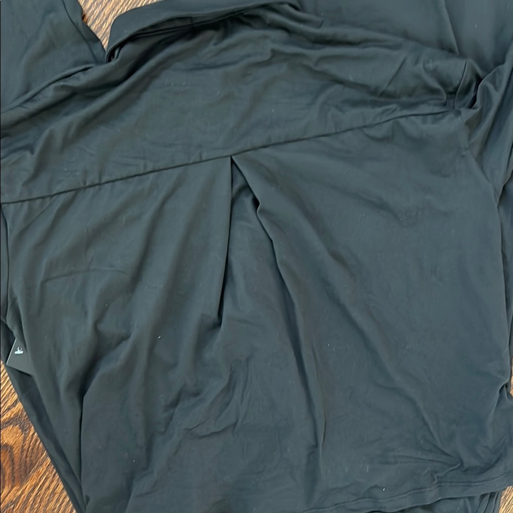Tart Black Pajama Set with Relaxed Wide-Leg Pants - Picture 6 of 6
